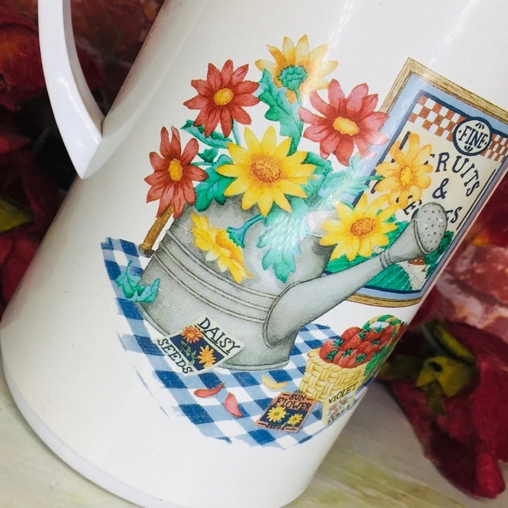 Vintage Corelle Floral Sunflower One Quart Coffee Carafe
